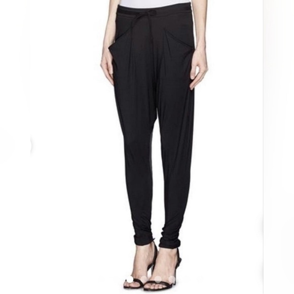 Helmut Lang Black Harem Jogger Pants - Picture 2 of 10